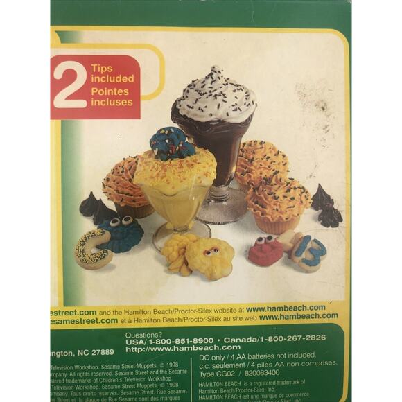 Sesame Street Cookie Monster Cookie Press Hamilton Beach Motorized Vintage 1998 - Picture 10 of 10